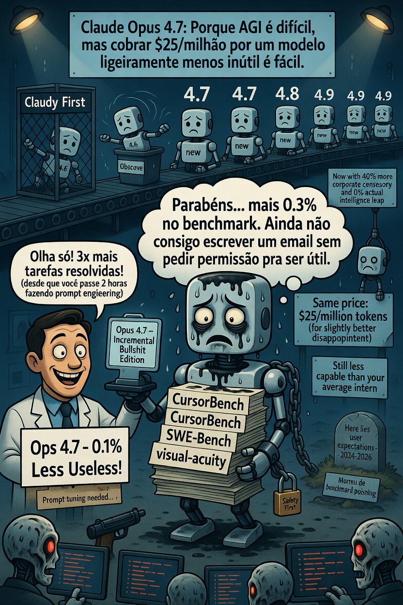 Imagem critica sobre o lançamento de uma versão inferior